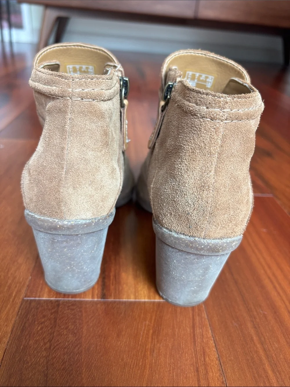 Clarks suede ankle boots